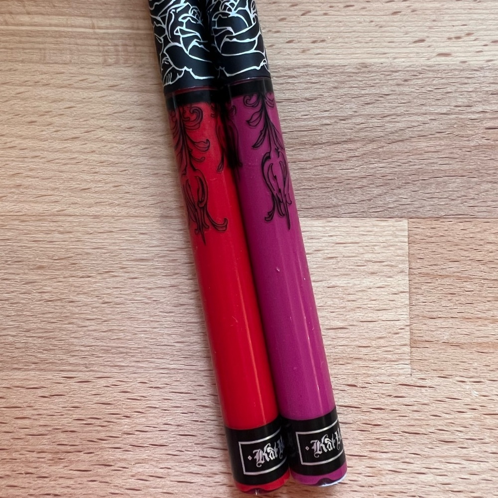 Kay Von D lipsticks - Underage Red + Bauhau5